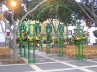 Plaza de Santo Domingo, engalanada para la ocasión