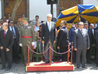 Don Adán Martín, Ex-Presidente del Gobierno de Canarias, presidiendo el acto