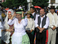 Algunos Concejales del Ayuntamiento de Las Palmas de GC, como la Alcaldesa Doña Josefa Luzardo, Don Arcadio Díaz Tejera, Don Felipe Afonso, etc.